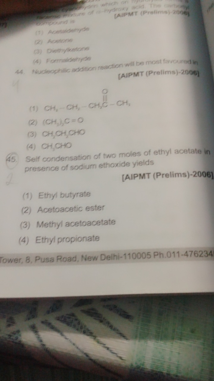 Question image for Sir please solve question 45....please sir show th